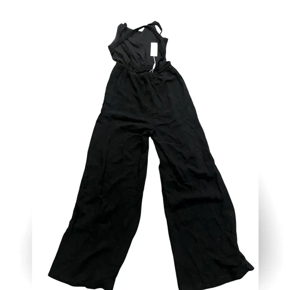 Petal & Pup Black Wide-Leg Jumpsuit - Picture 5 of 8